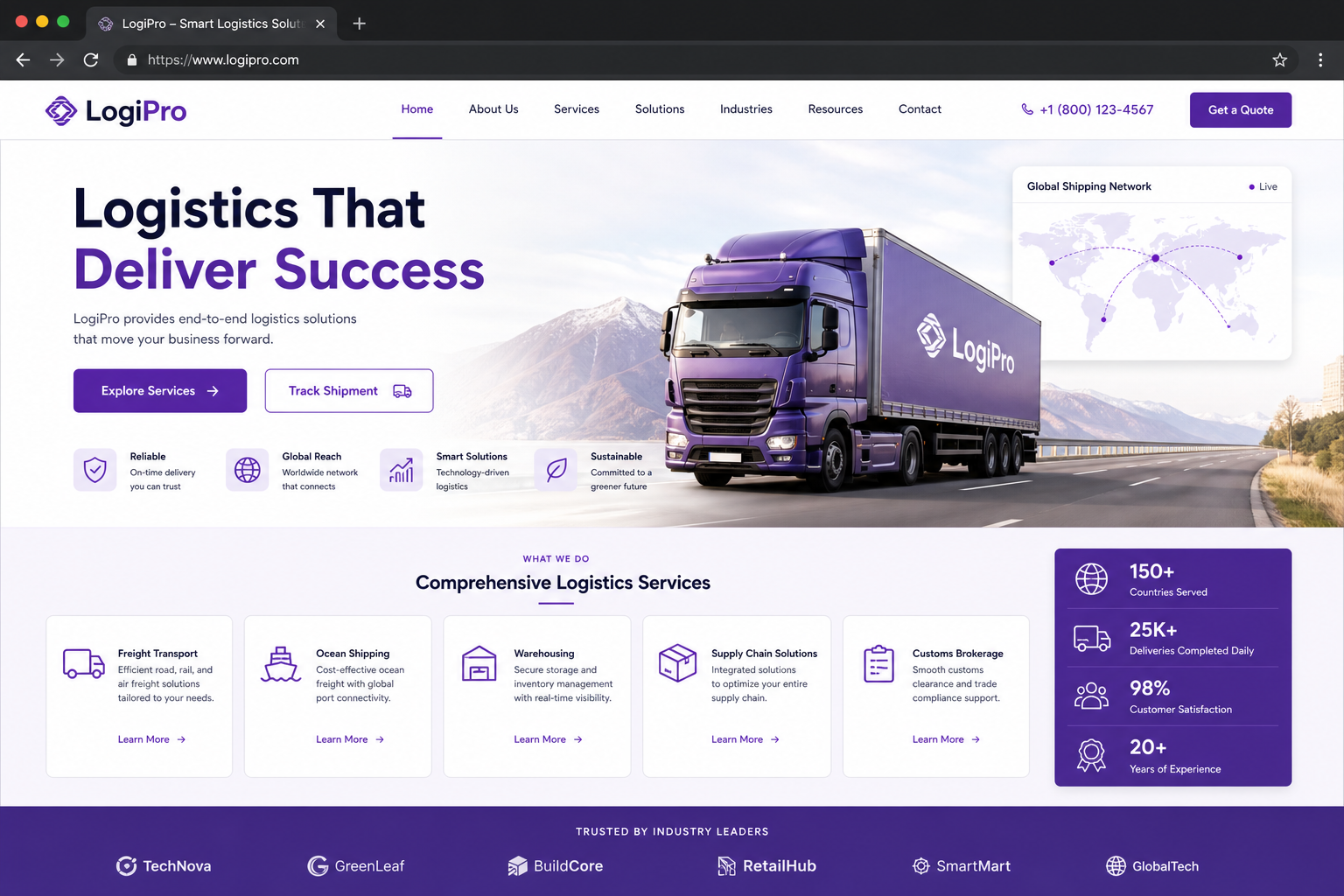 Nova Consult — corporate website with admin panel